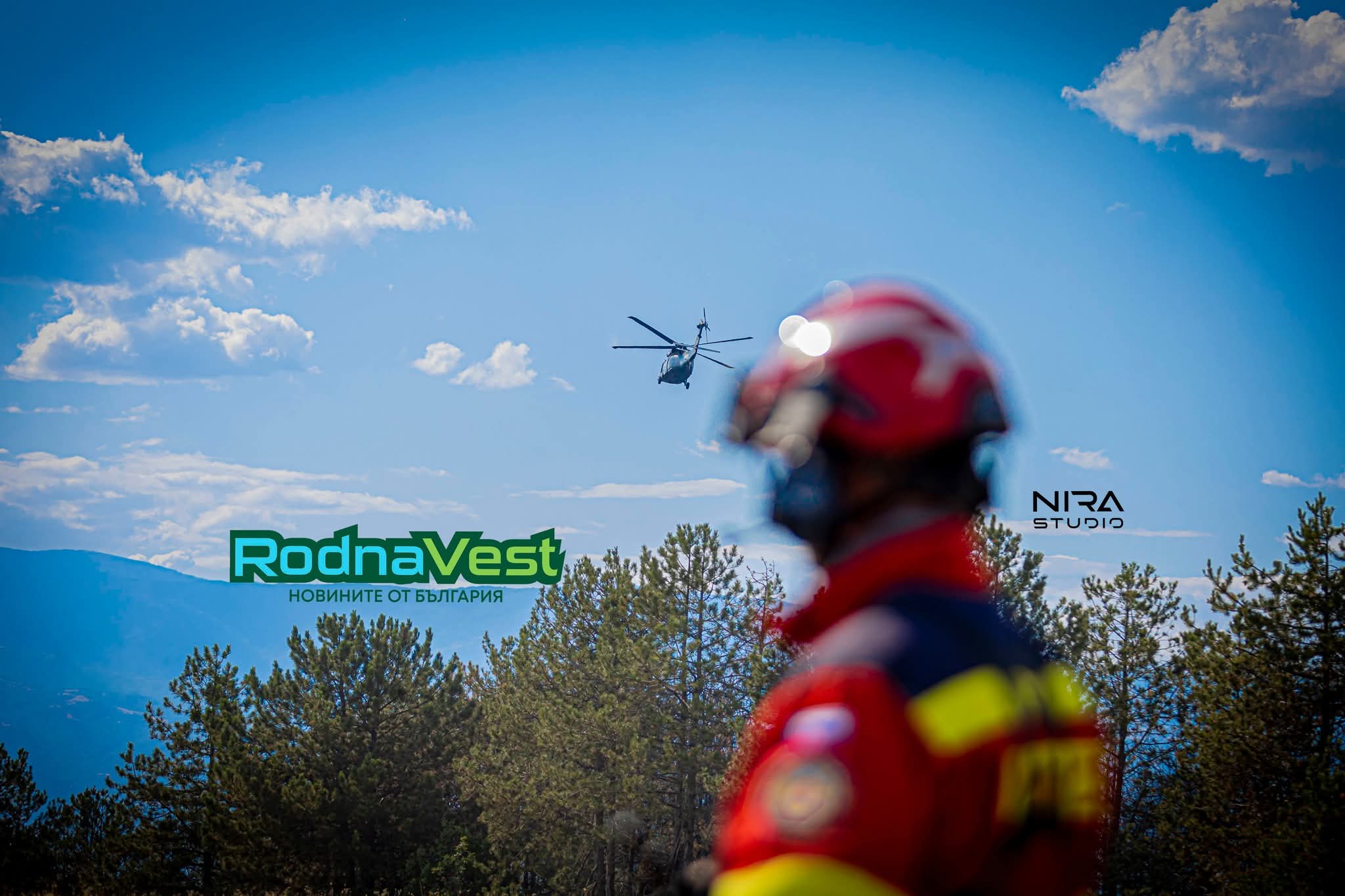 Пожар Илинденци въздушно гасене Снимка: rodnavest.com
