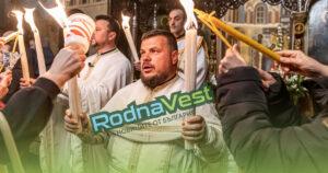 Отец Никола Златински на Великден. Снимка: rodnavest.com